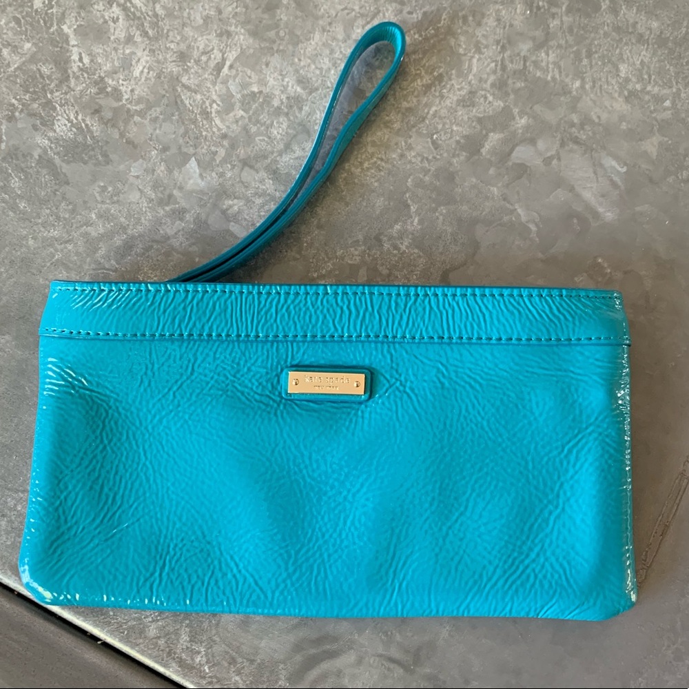 Kate Spade Clutch Wristlet! Pretty Turquoi…